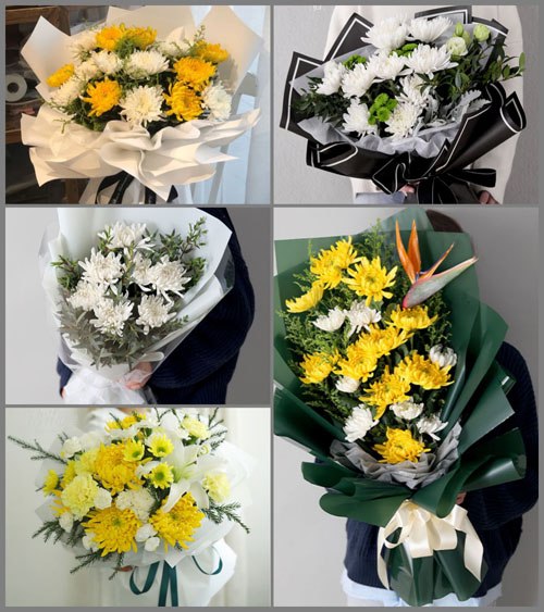 上海嘉定区嘉定工业区灯塔村白事花束代送
